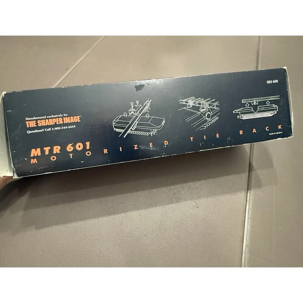 The Sharper Image Motorized Tie Rack for Closet 60 Hooks MTR 601 Vintage New